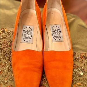 Emma Hope's Orange Suede Flats